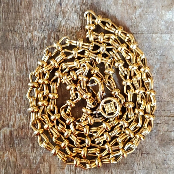 Authentic Vintage Givenchy Gold Necklace - Picture 7 of 8